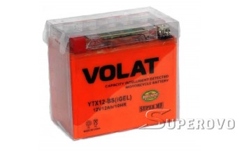 Купить аккумулятор  VOLAT YTX12-BS(iGEL) (12 A/h), 100A в Березе Шинный двор